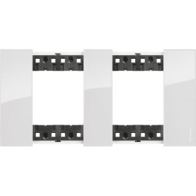 Рамка німецького стандарту на 2 поста (2+2 модулі) Bticino Living Now KA4802M2DW лід