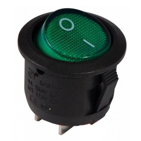 Переключатель TNSy KCD1-5-101 G/B круглый зеленый (TNSy5500707)