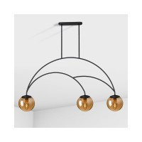 Люстра над столом, барною стійкою Imperium Light 114387.05.69 Moon E14 3x60W IP20 Чорна