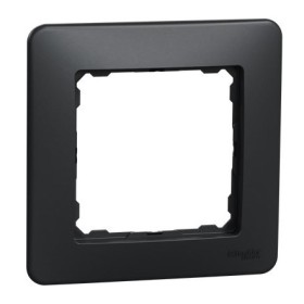 Однопостова рамка Schneider Electric Sedna Design чорна SDD314801