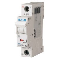Автоматический выключатель Eaton PL7-C50/1-DC 250В DC 50А C