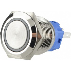 Кнопка Аско-Укрем TYJ 19-271 1NO+1NC 220В з підсвічуванням червона (A0140010112)