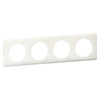 Рамка четырехместная Legrand Celiane белый глянец