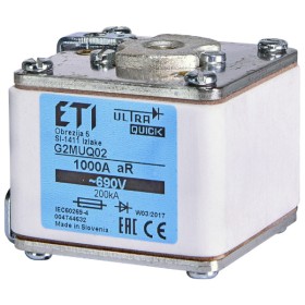 Запобіжник ETI G2MUQ02/1000A/690V aR 200кА (4744632)