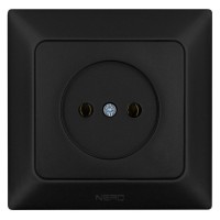Розетка NE-AD ARAS 93-124-02 черная