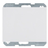 Розетка с з/к, крышкой и шторками полярная белизна Berker K.1