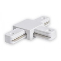 Посилений Т-подібний конектор Feron 6589 LD1103 для однофазного шинопроводу (білий)