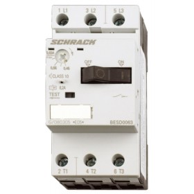 Силовой автомат защиты двигателя Schrack BESD0320 100кА 3,2А класс 10 размер 00