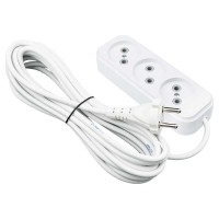 Подовжувач PIN 3р 3м 2х0,75 без заземлення ( 803030 )