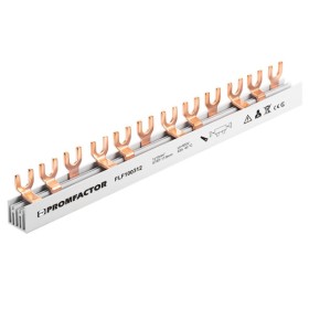 Гребенчатая шина Promfactor FLF 10мм² 63A 3P 12 модулей FORK (FLF100312)