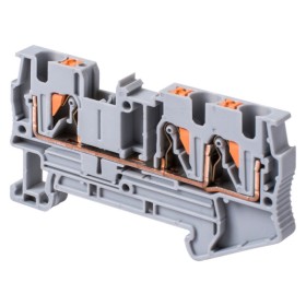 Наборная клеммная колодка E.Next e.tc.din.spring.4.1-2 на DIN-рейке 3 контакта (s070009)