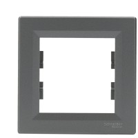 Рамка одинарна сталь Asfora, EPH5800162