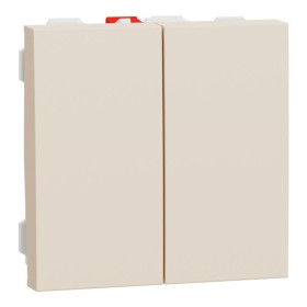 Выключатель Schneider Electric Unica New NU321344 2-клавишный 10А 2м бежевый