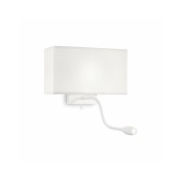 Бра, настінний світильник Ideal Lux Hotel ap2 all white 215693