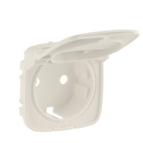 Панель розетки с з/к и крышкой Legrand Valena Allure слоновая кость