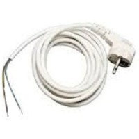 Вилка со шнуром Sokol ПВС 2х1 белый 1,5м (7.5.1.166240)