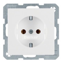 Розетка із з/к полярна білизна Berker Q.х