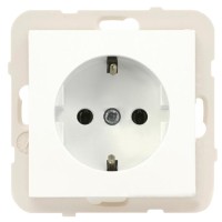 Розетка одинарна Logus 21131 TBR 2P+Z Шуко 16А 250В біла