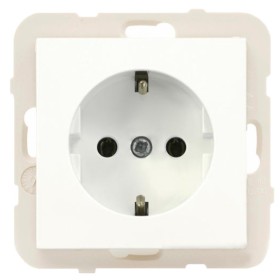 Одинарная розетка Logus 21131 TBR 2P+Z Шуко 16А 250В белая