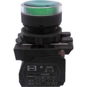 Кнопка Promfactor FP5-AW3361230 1NO зелена (FP5-AW3361230)
