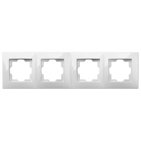 Чотиримісна рамка Elektro-Plast Carla 1774-00 (білий)
