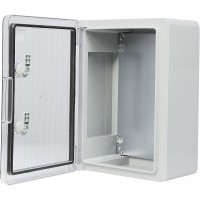 Ударостійкий корпус з АБС-пластику Аско-Укрем UBox 250x350x150мм (прозорі дверцята)