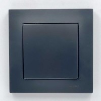 Розетка ELBI VEGA чорний мат заглушка ( 510-014800-299 )