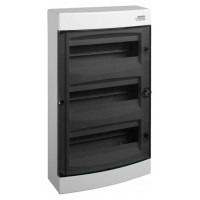 Настінний модульний щиток NOARK PNS 36T прозорі дверцята 3x12м IP40 (101502)