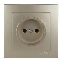 Розетка Nilson Touran золото 1-на без заземлення ( 24151015 )