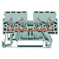 Компакт клемма Wago 870-831 TS35 (серая)