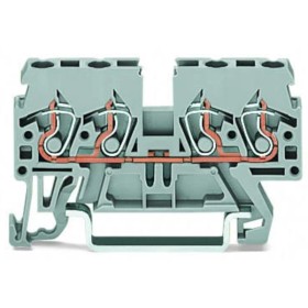 Компакт клемма Wago 870-831 TS35 (серая)