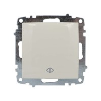 Выключатель ELBI ZENA кремовый 1кл промежуточный без рамки ( 609-010300-214 )