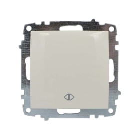 Вимикач ELBI ZENA кремовий 1кл проміжний без рамки ( 609-010300-214 )