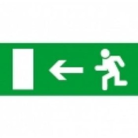 Наклейка на светильник Delux «Выход налево» 235x150мм для REL801 и REL802 (90017039)