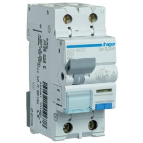 Диференційний автомат Hager ADA932D B 32A 1P+N 6кА 30мА A