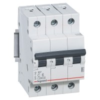 Автомат електричний RX³ 4,5кА 6А 3п C, Legrand