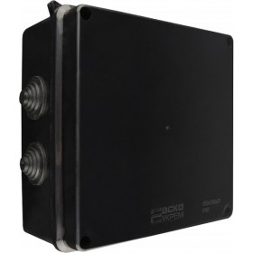 Распределительная коробка Аско-Укрем UAtmo Jet Black 150*150*70
