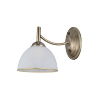 Бра, настенный светильник Italux WL-40653-1-ABR-WH Fener E27 1x40W IP20 латунный