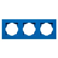 Рамка 3-місна Gunsan Eqona блакитна