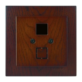 Розетка Nilson Touran горіх комп'ютерна без модуля (24271042)
