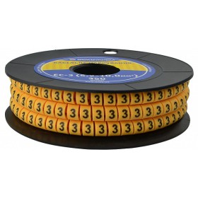 Кабельный маркер Аско-Укрем EC-3 символ «3» (A0150080027)