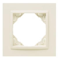 Одинарная рамка Logus 90. Animato 90910 TMM бежевая