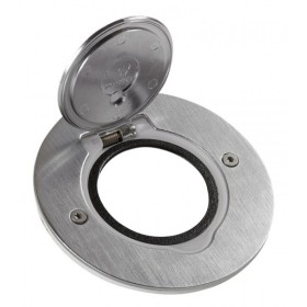 Напольный круглый розеточный люк Legrand 89701 (нержавеющая сталь)