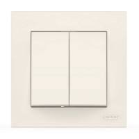 Выключатель EL-BI VEGA белый 2-кл ( 510-010200-202 )