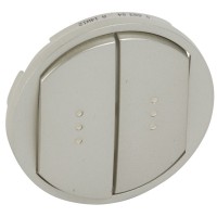 Клавиши двухклавишного выключателя Legrand Celiane (068304) (титан)