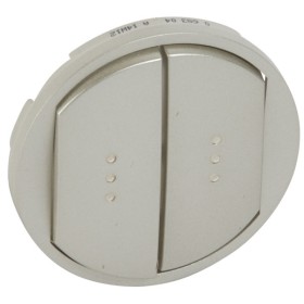 Клавіші двоклавішного вимикача Legrand Celiane (068304) (титан)