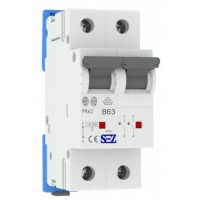 Двополюсний автомат SEZ 62 B 63А 2P (PR62B63А)
