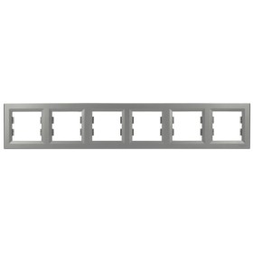 Рамка на 6 мест сталь Asfora, EPH5800662