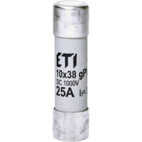 Запобіжник ETI 002625139 CH 10x38 gPV 25A 1000V (30kA)