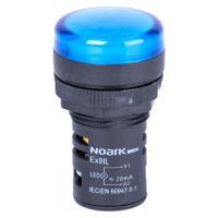 Сигнальный индикатор NOARK Ex9IL 2R b выступающий 24В AC/DC синий (105467)
